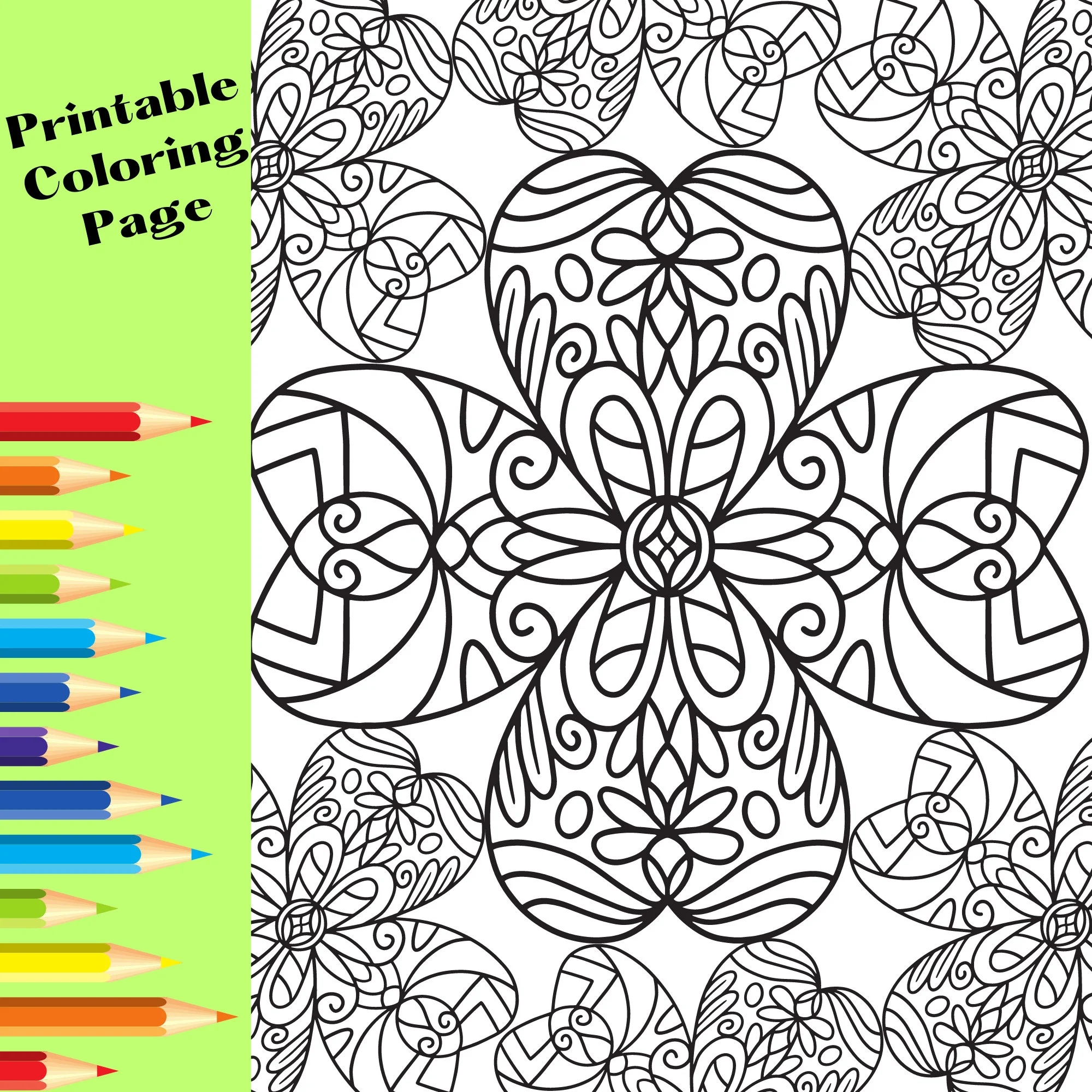 Mandala Pritable Coloring Pages