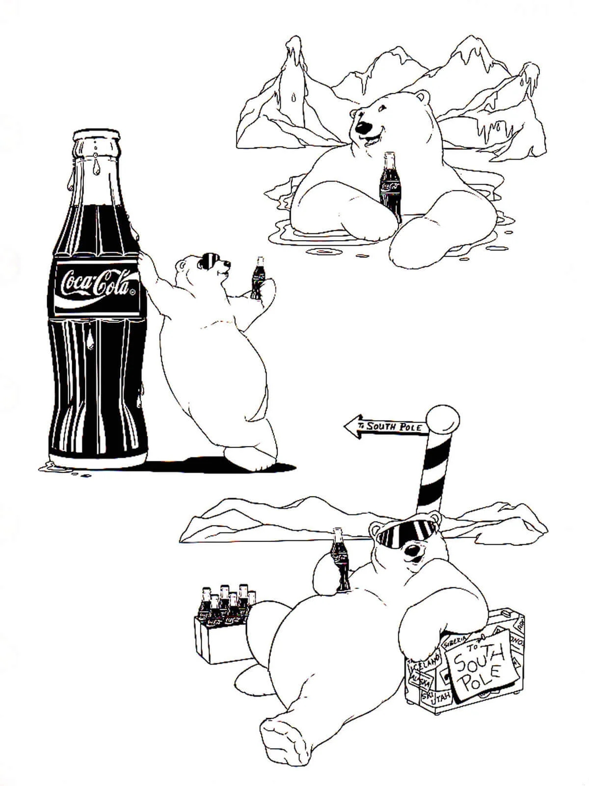 Coca Cola Polar Bears Betsy Baytos