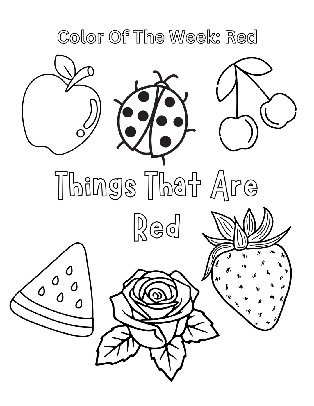 Color Of The Week Red coloring And Activity Pages Etsy Color Of The Week Red coloring And Activity Pages Etsy