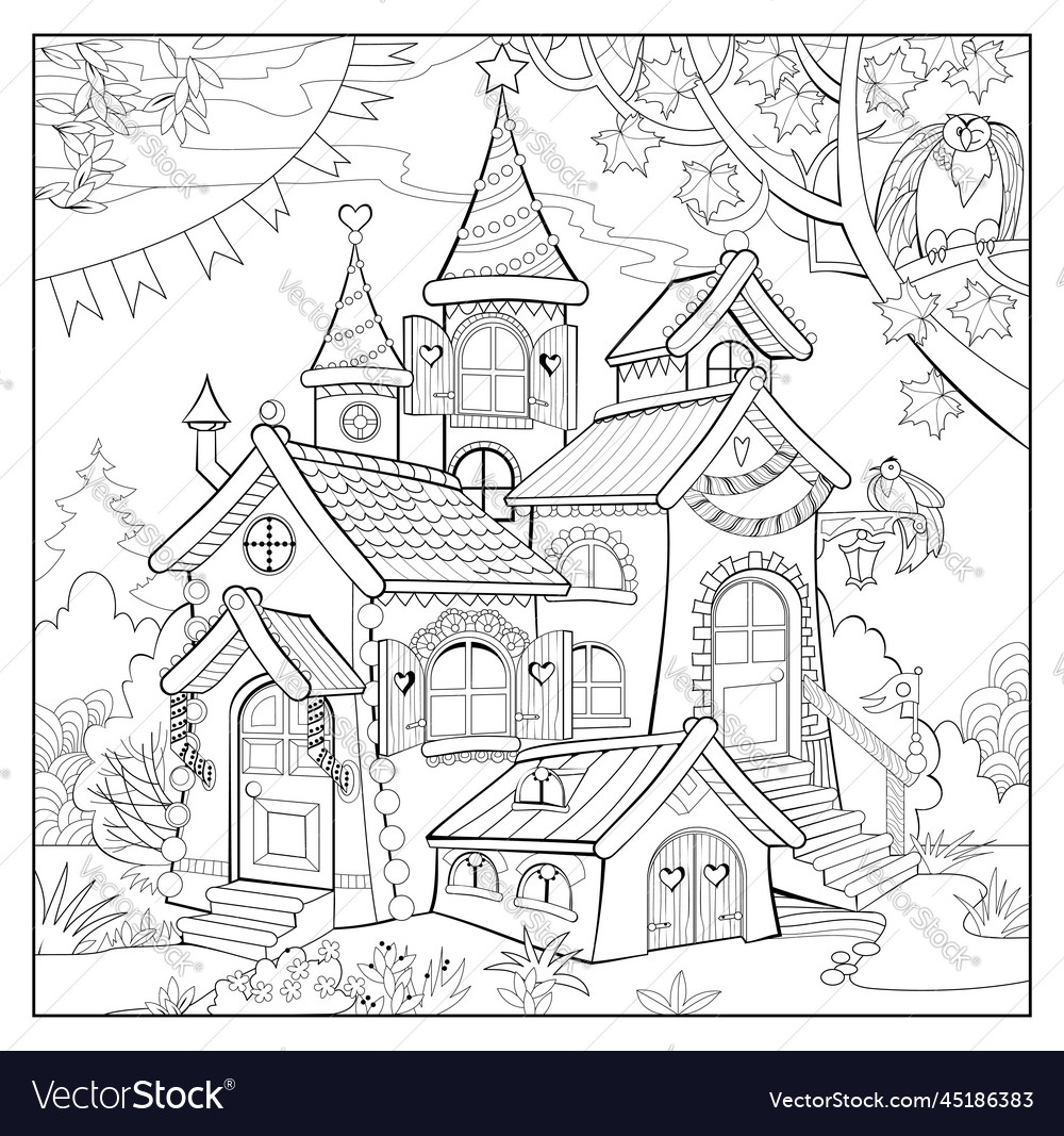 Coloring Book For Little Children Fantasy Toy Vector Image Coloring Book For Little Children Fantasy Toy Vector Image