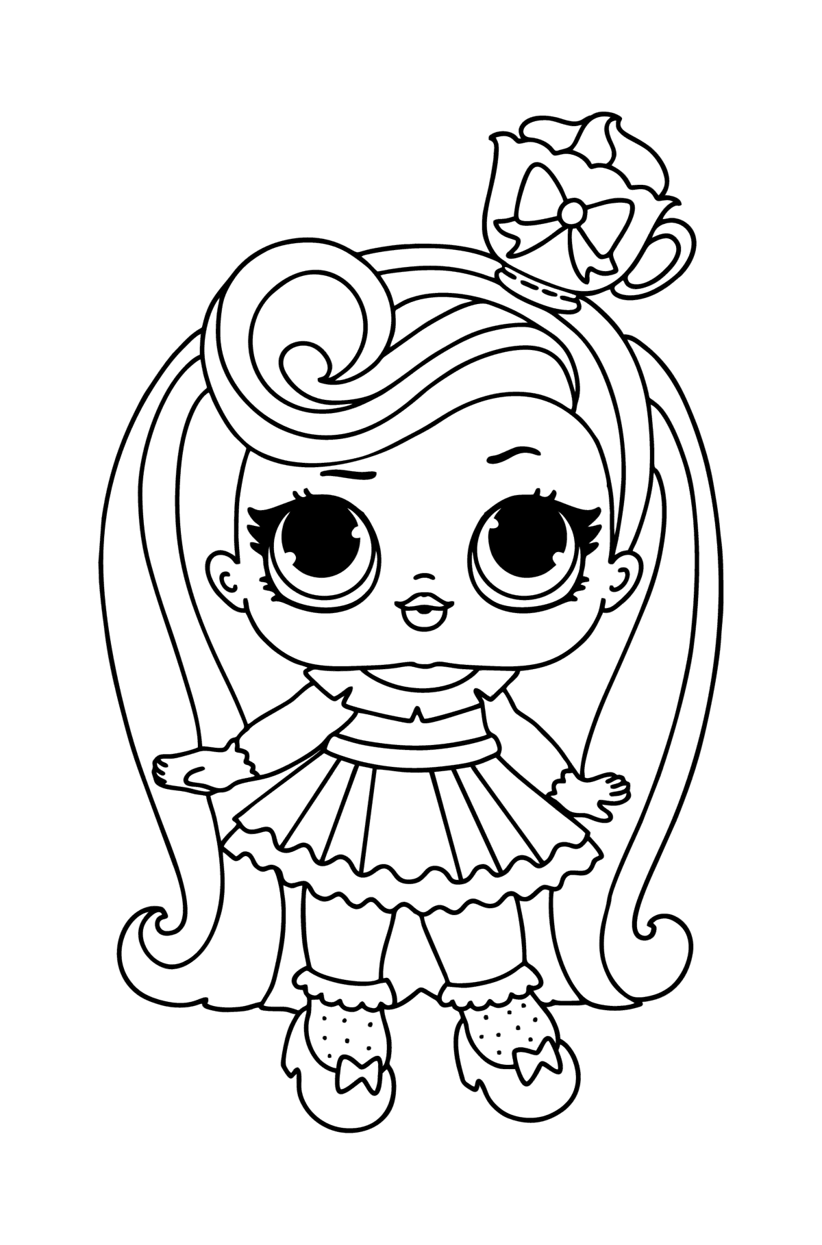 Coloring Page LOL Surprise Darling HairVibes Online And Print