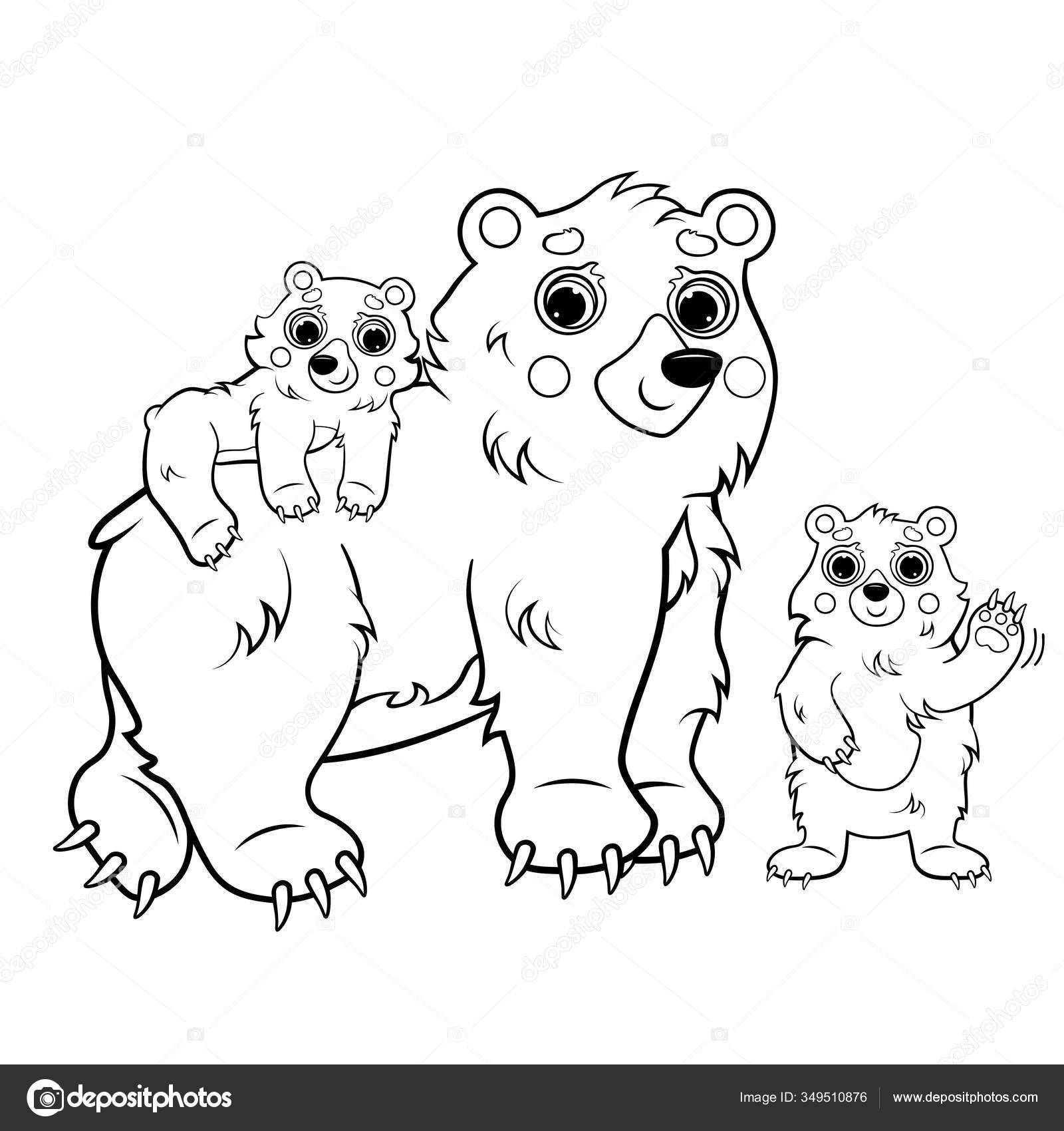 Coloring Page Outline Cute Cartoon Bear Family Vector Image Bear Stock Vector By ElenaParshina 349510876 Coloring Page Outline Cute Cartoon Bear Family Vector Image Bear Stock Vector By ElenaParshina 349510876