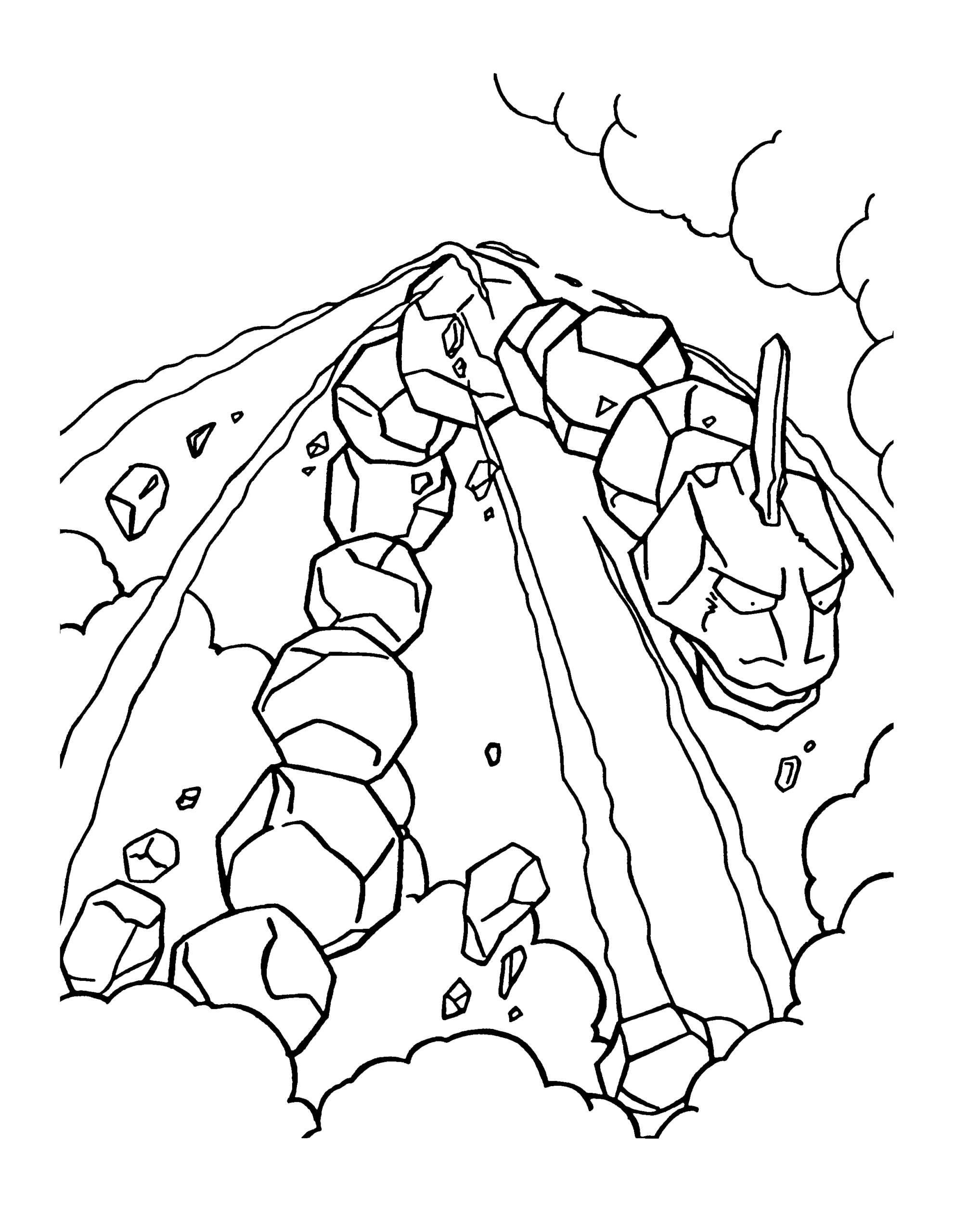 Pokemon Onix Coloring Pages Pokemon Onix Coloring Pages