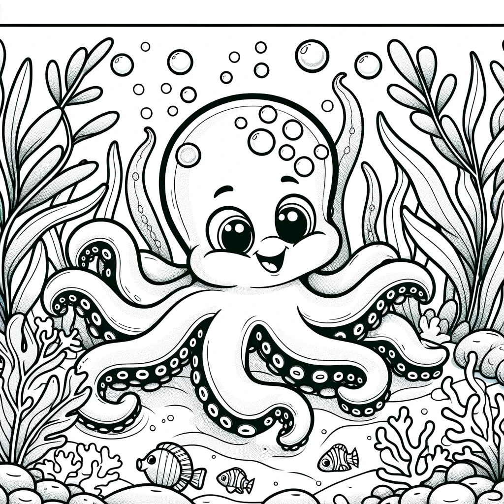 Underwater Ocean Scene Coloring Pages Underwater Ocean Scene Coloring Pages