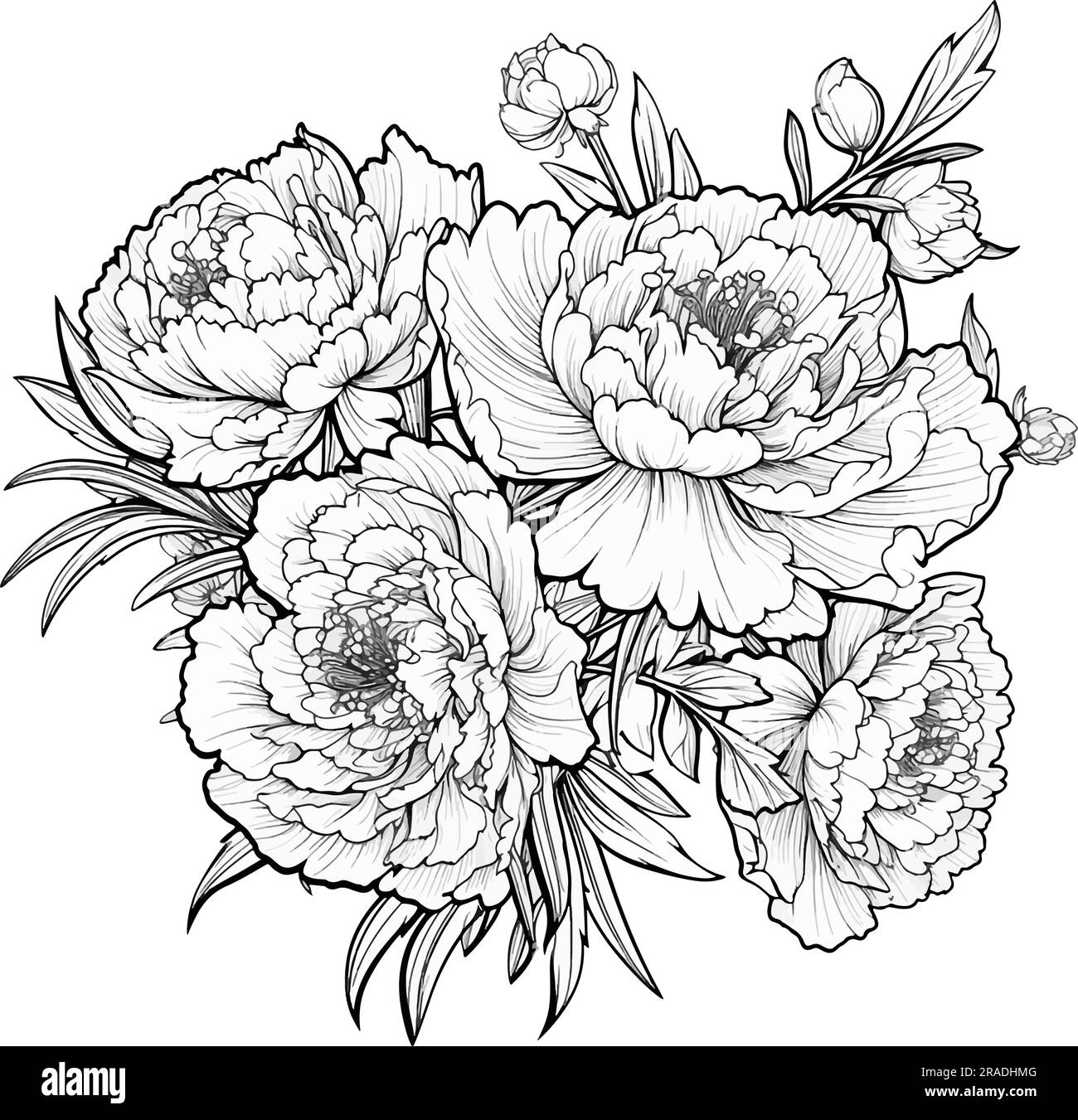 Flower Art Coloring Pages