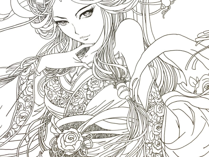 Coloring Pages Astonishing Anime Coloring Pages For Adults Image