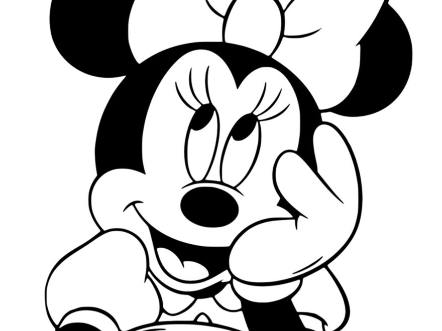 Coloring Pages Best Minnie Mouse Coloring Page