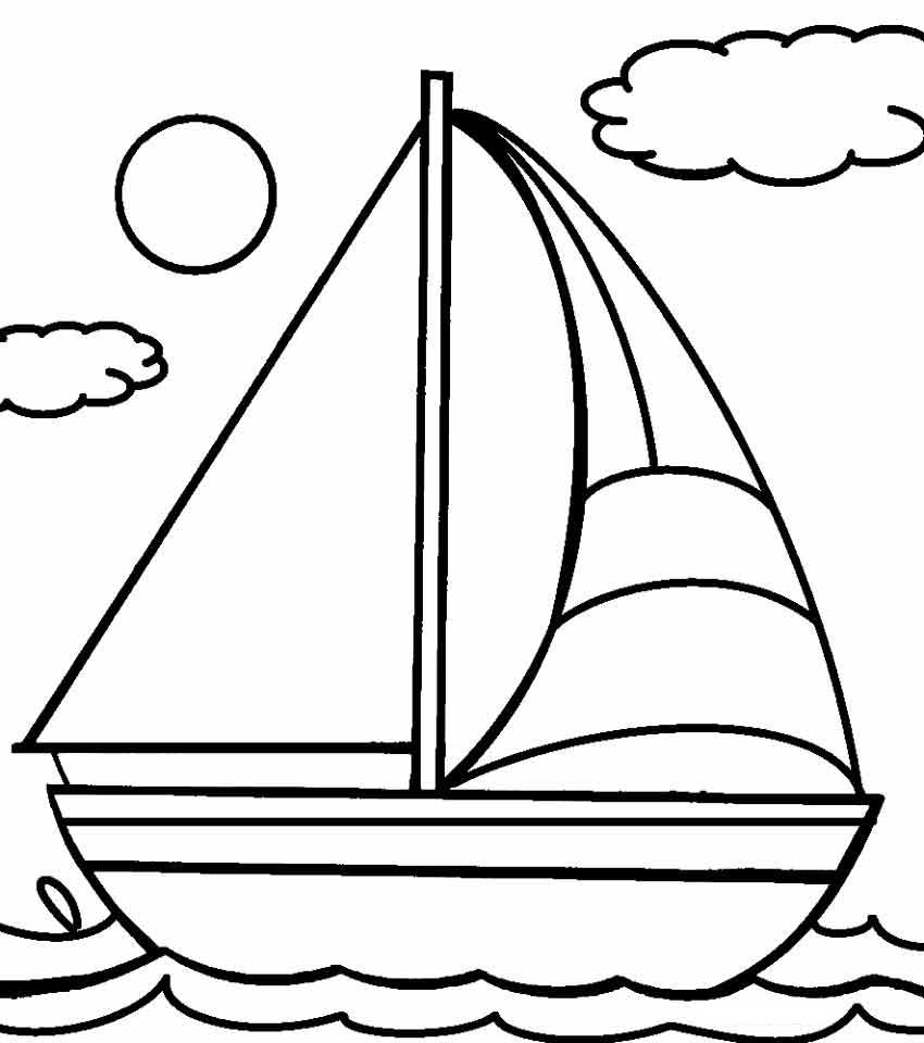 Coloring Pages Boat Coloring Pages