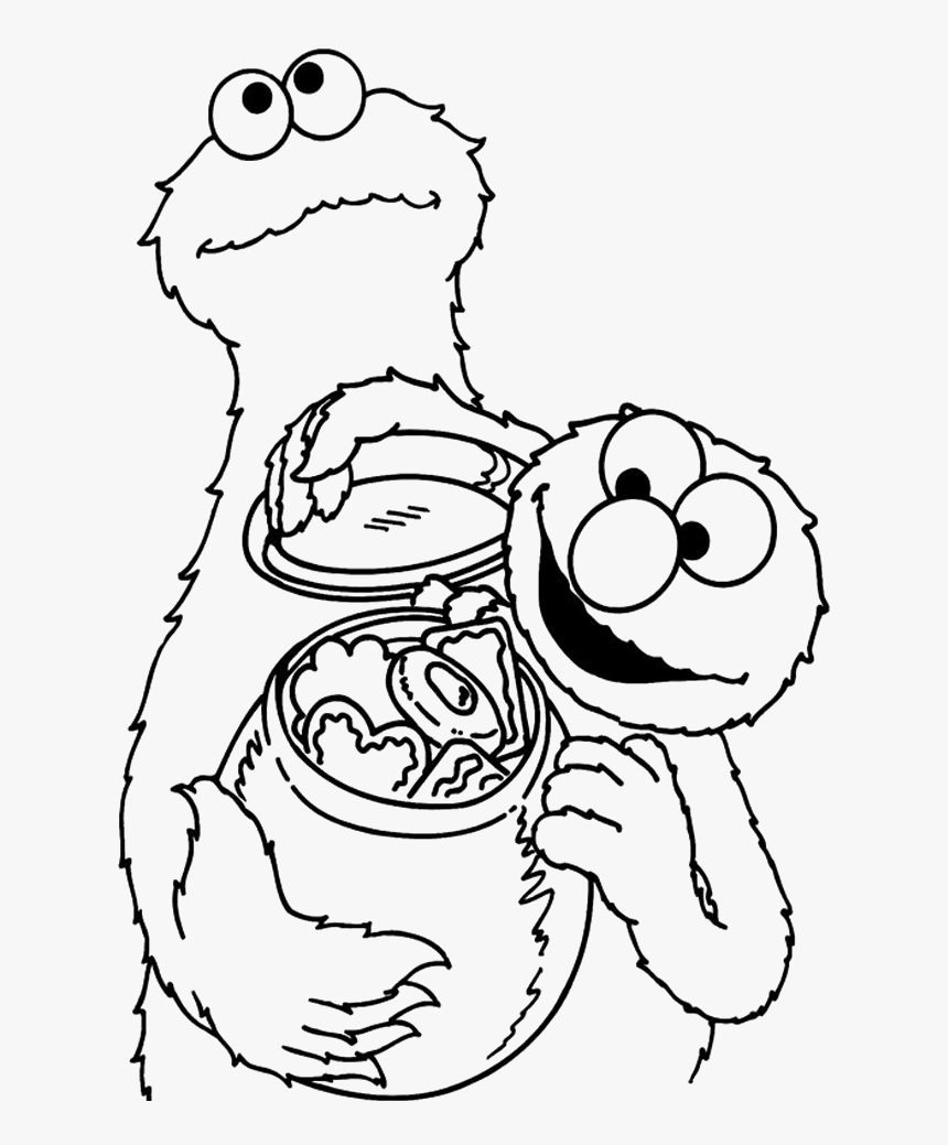 Coloring Pages Cookie Monster Coloring Pages And Elmo Elmo Cookie