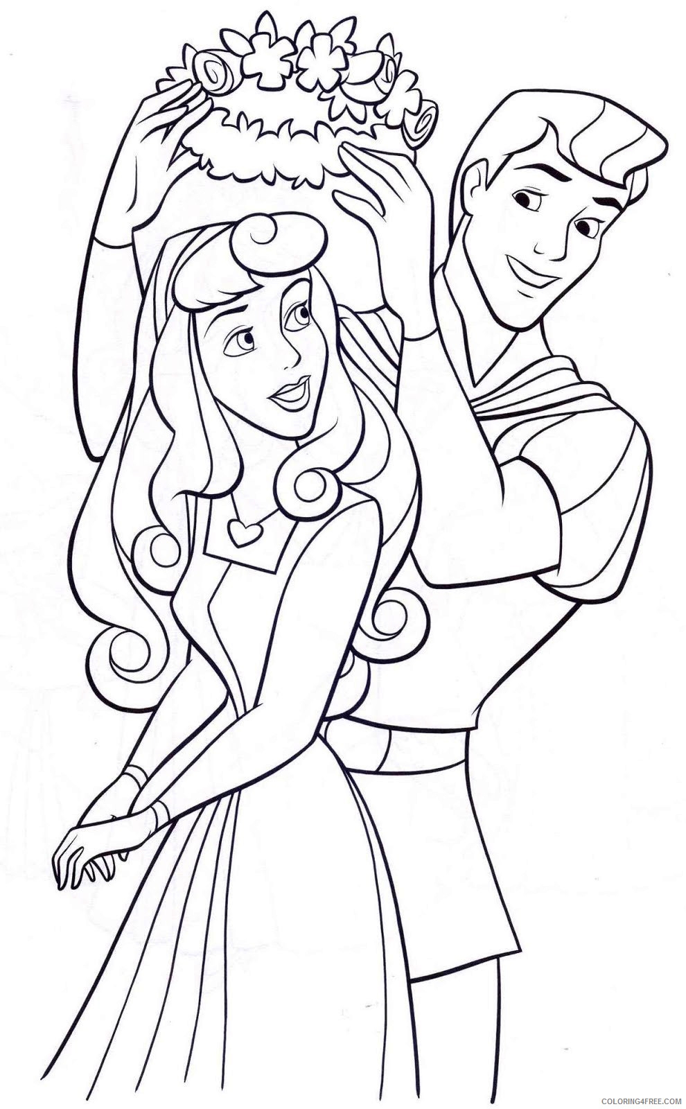 Princess Cartoon Coloring Pages