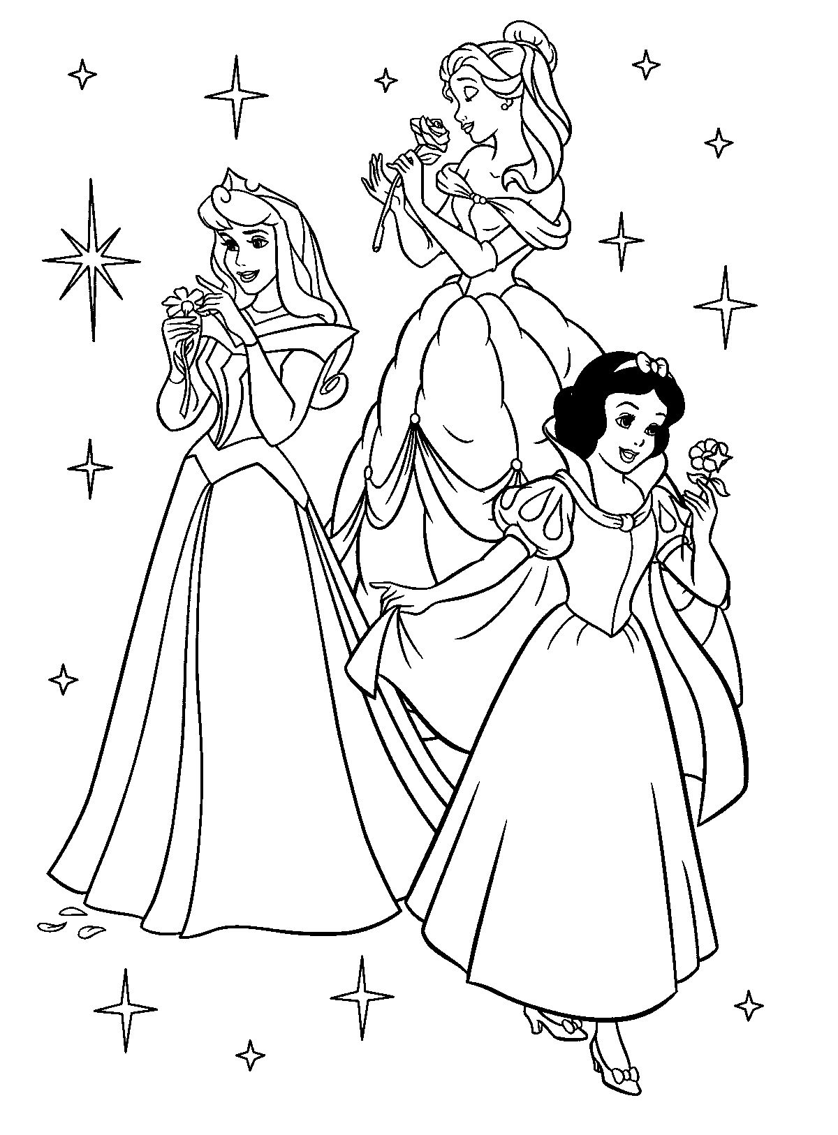 Coloring Pages Of Disney Princess To Print