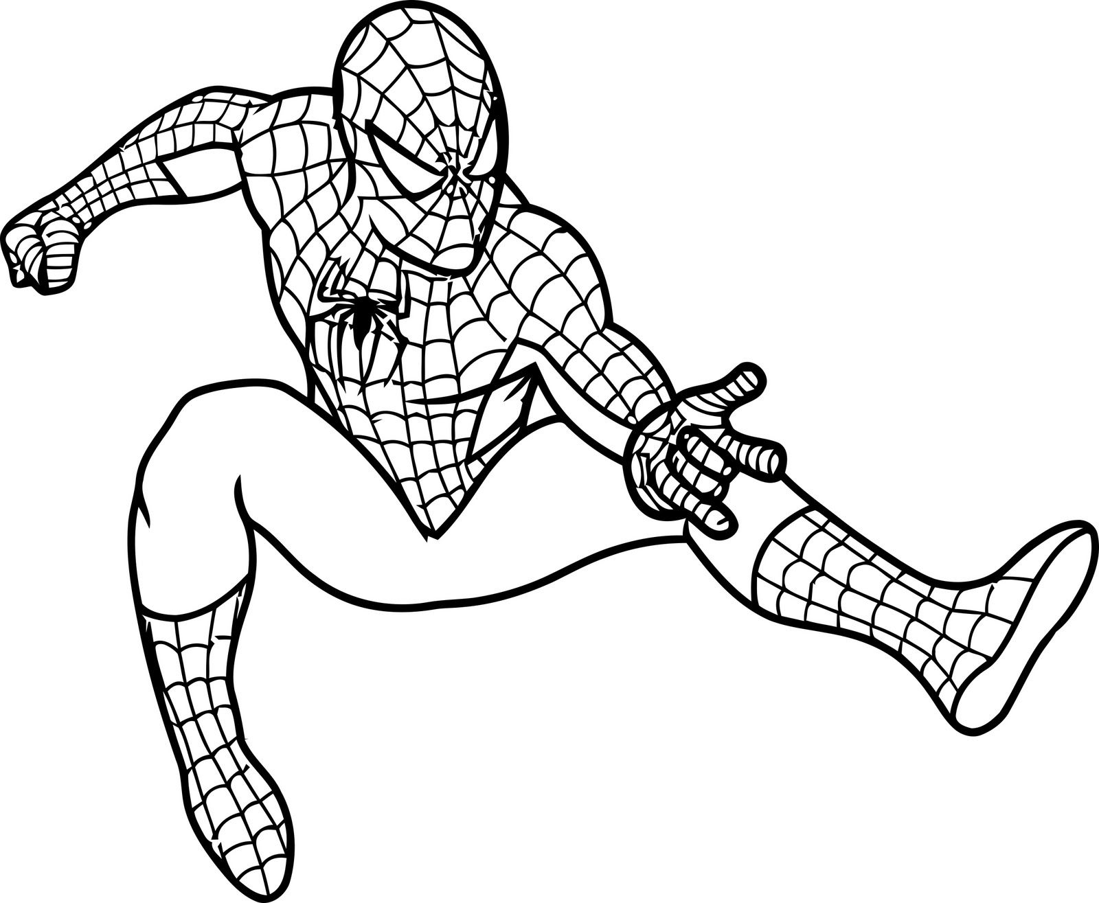 Spiderman Halloween Coloring Pages