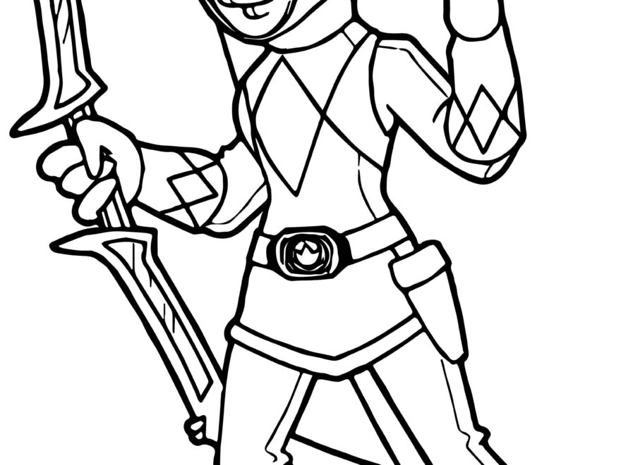 Coloring Pages Mighty Morphin Power Rangers Coloring Pages Kids