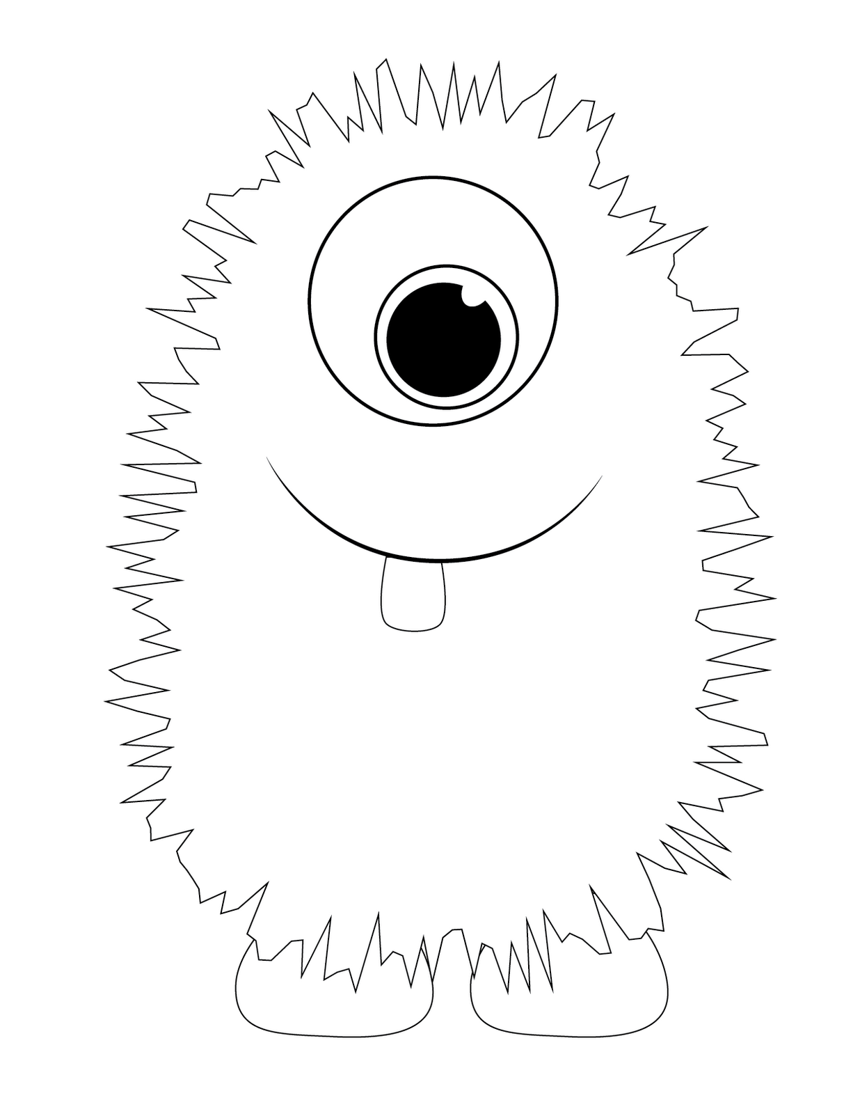 Cute Monster Coloring Pages Printable Cute Monster Coloring Pages Printable