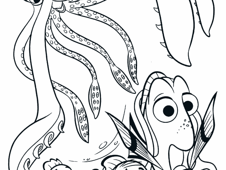 Coloring Pages Populor Cartoon Charactors Finding Nemo Coloring Pages