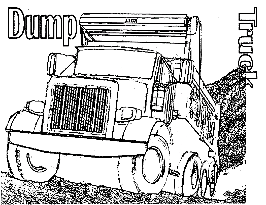 Coloring Pages For Kids Dump Truck Coloring Pages For Kids Dump Truck