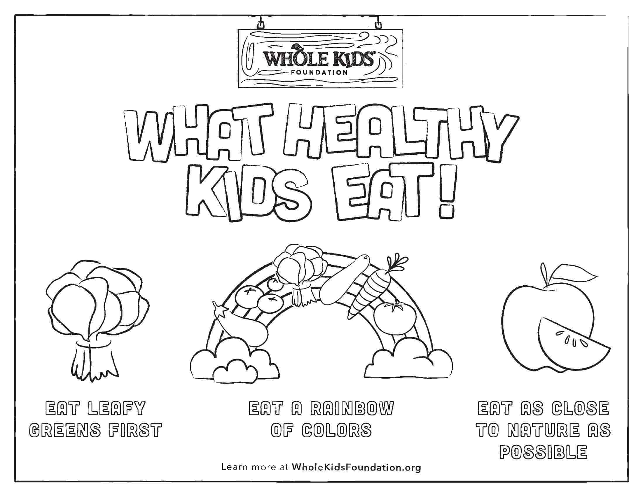 Coloring Sheet Healthy Eating Princples Coloring Sheet Healthy Eating Princples