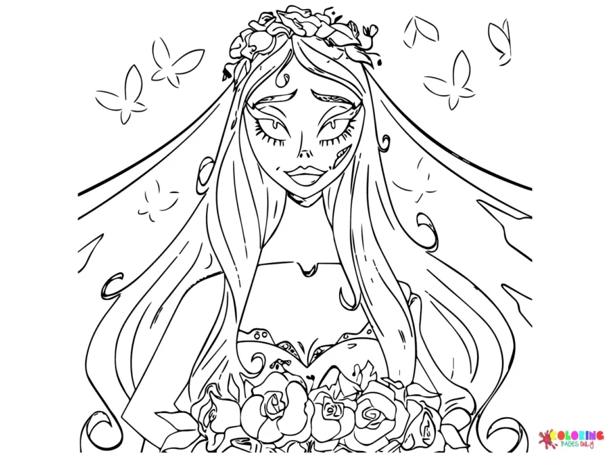 Corpse Bride Coloring Pages To Print Free Printable Coloring Pages