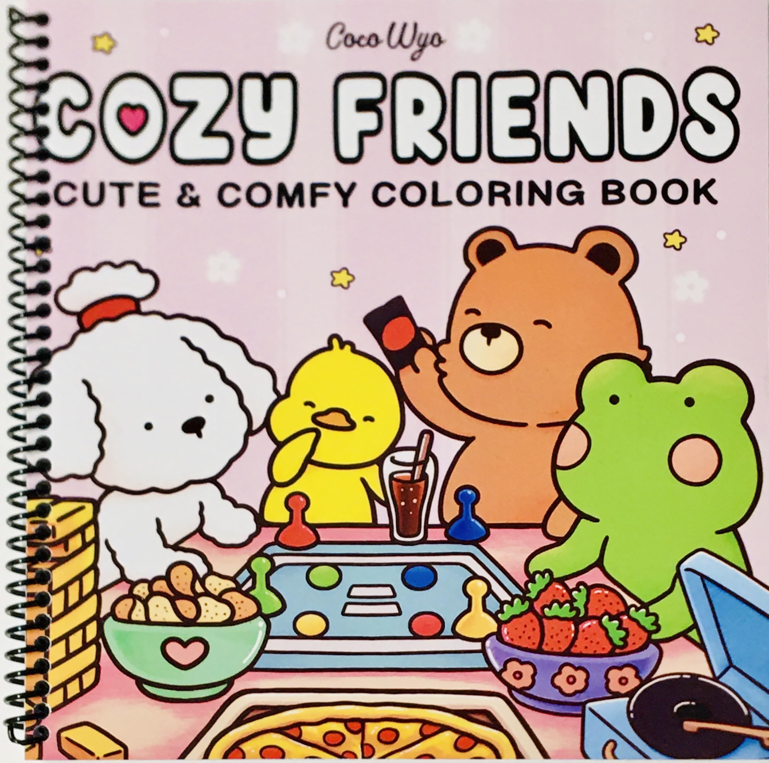 Cozy Friends Coloring Book For Adults And Teens Featuring Super Cute Animal Characters With Easy And Simple Designs For Relaxation Cozy Spaces Coloring Coco Wyo Amazon Books