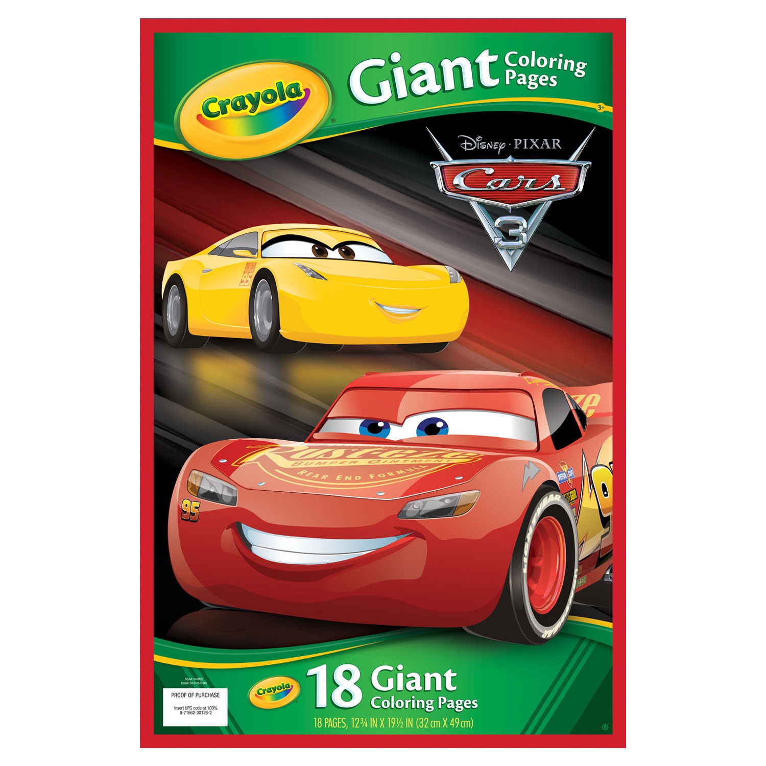 Crayola Giant Coloring Pages Cars 3 Thimble Toys
