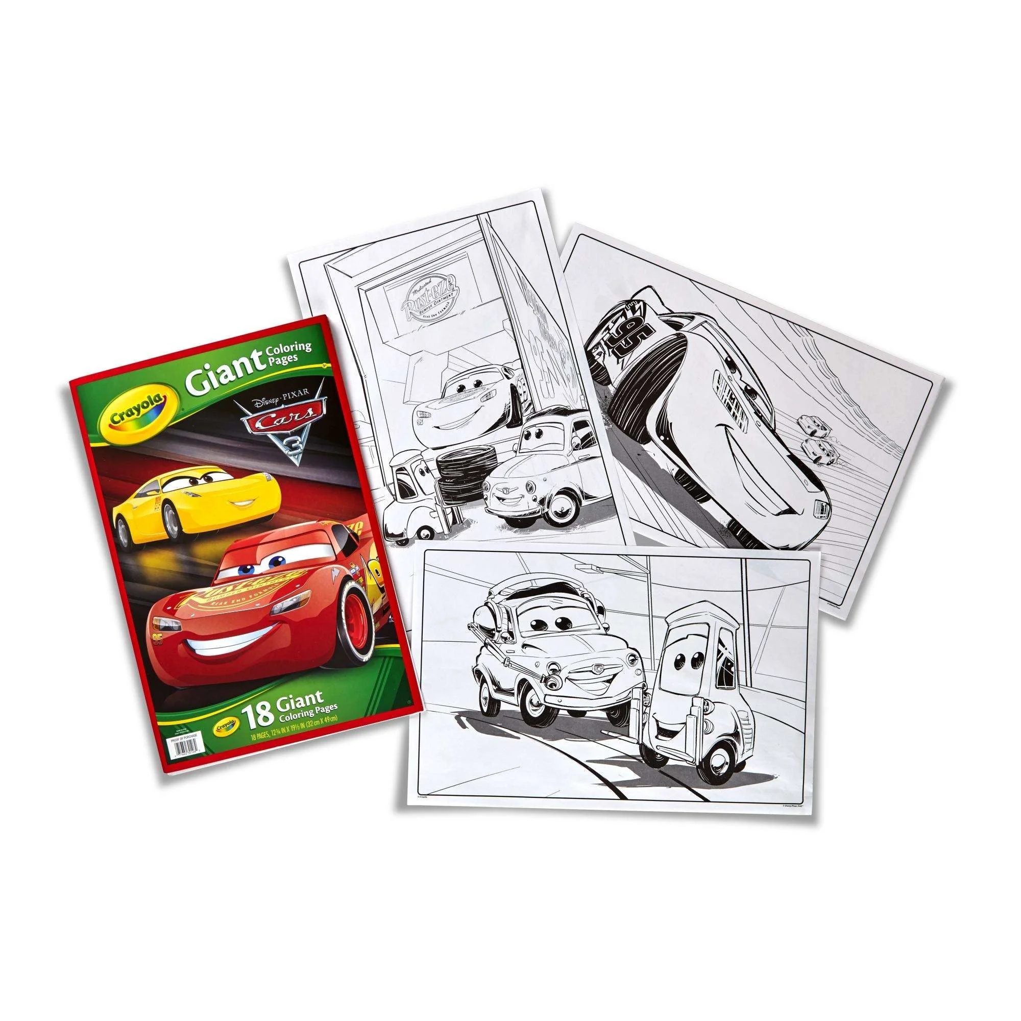 Crayola Giant Coloring Pages Featuring Disney Pixar S Cars 3 Walmart