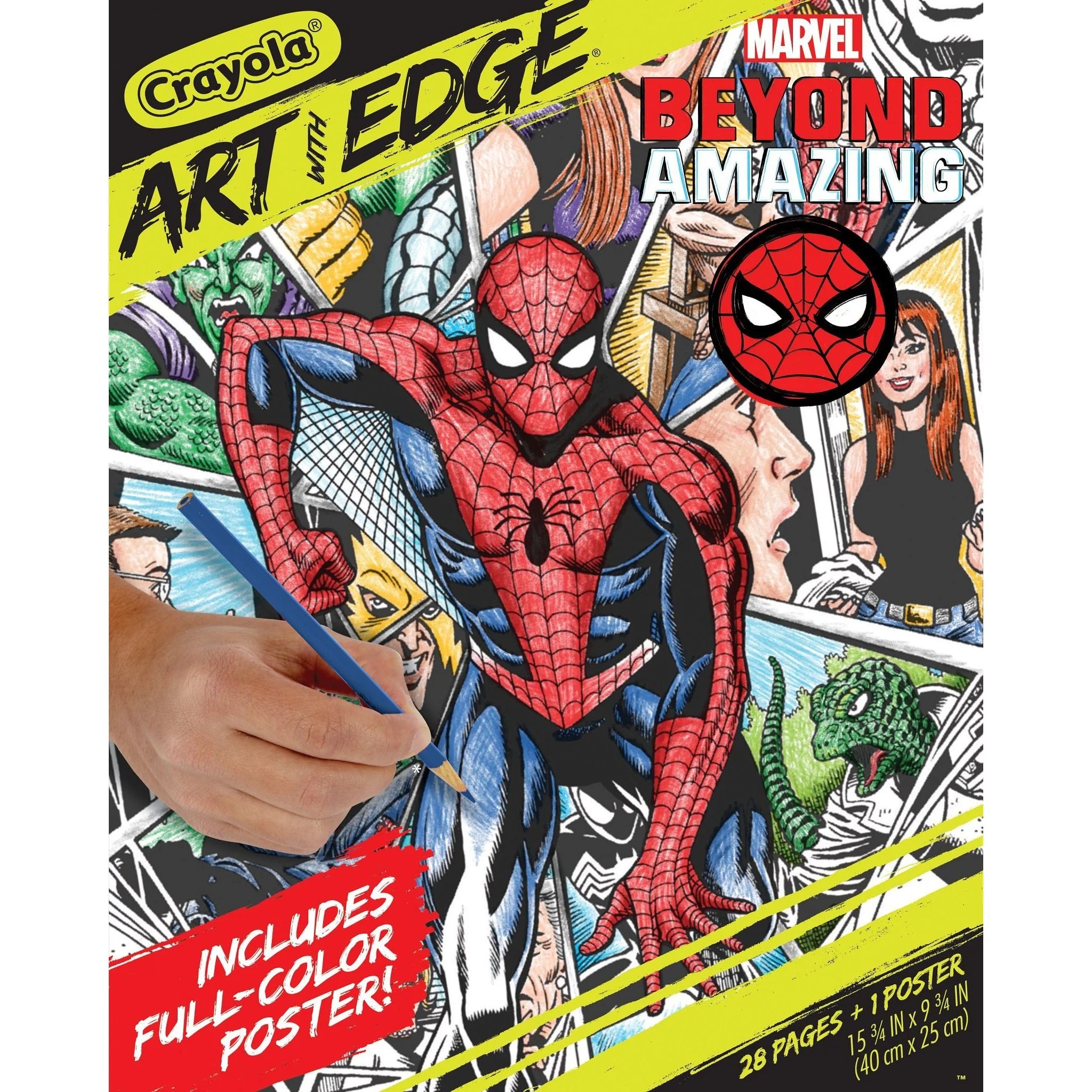 Crayola Spiderman Beyond Amazing Art With Edge 28 Pages Adult Coloring Gift For Teens Adults Walmart Crayola Spiderman Beyond Amazing Art With Edge 28 Pages Adult Coloring Gift For Teens Adults Walmart
