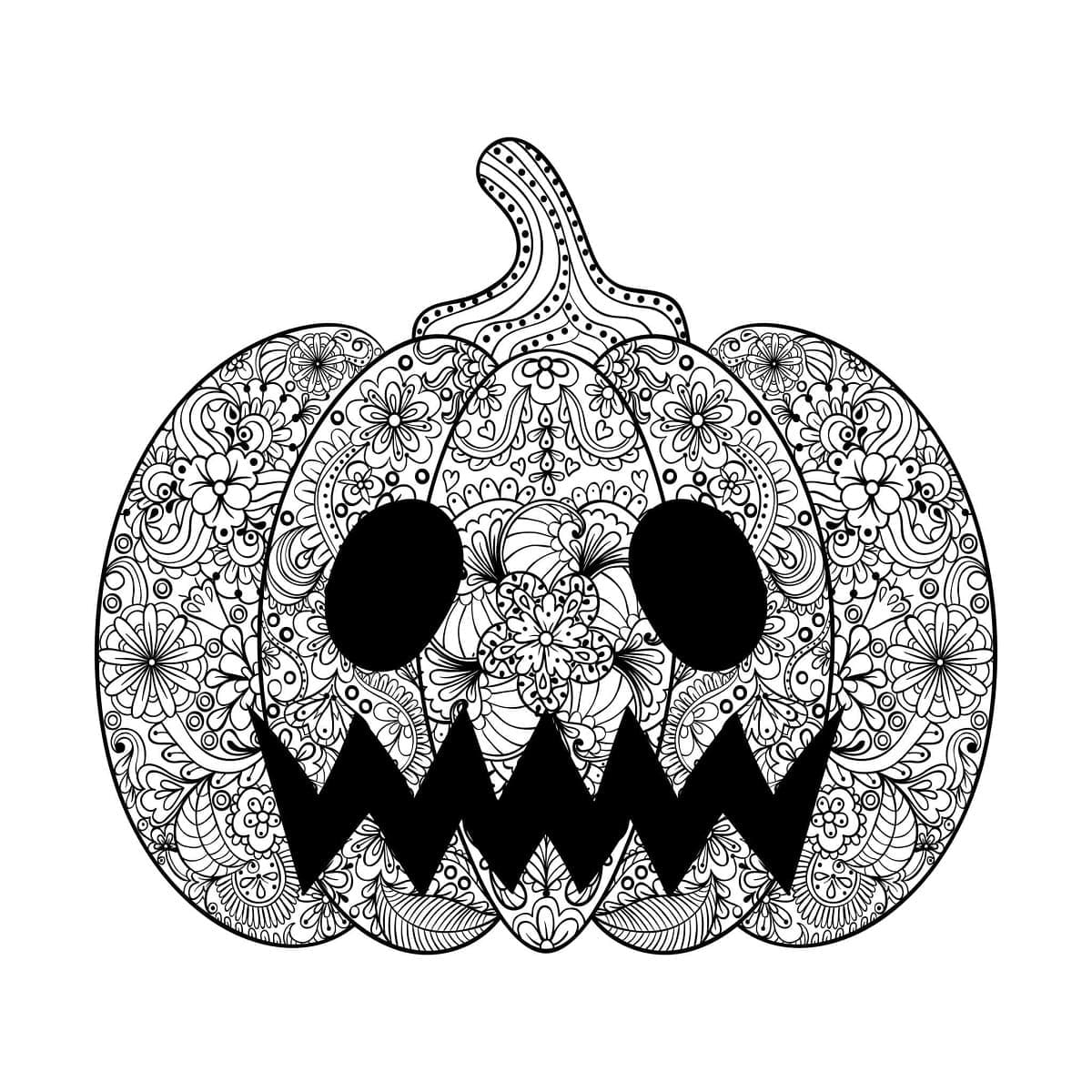 Creepy Halloween Coloring Pages Printable