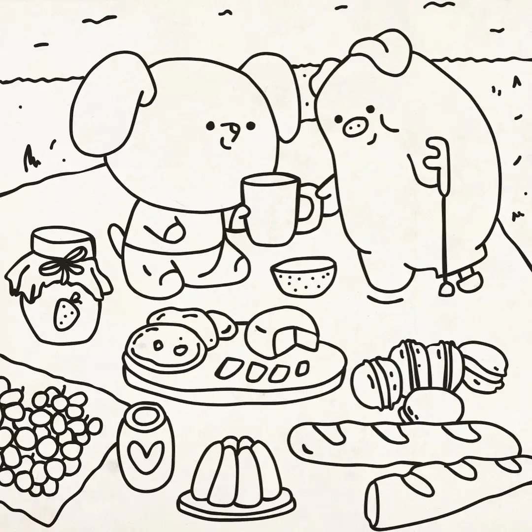 Bear Asthetic Coloring Pages Bear Asthetic Coloring Pages