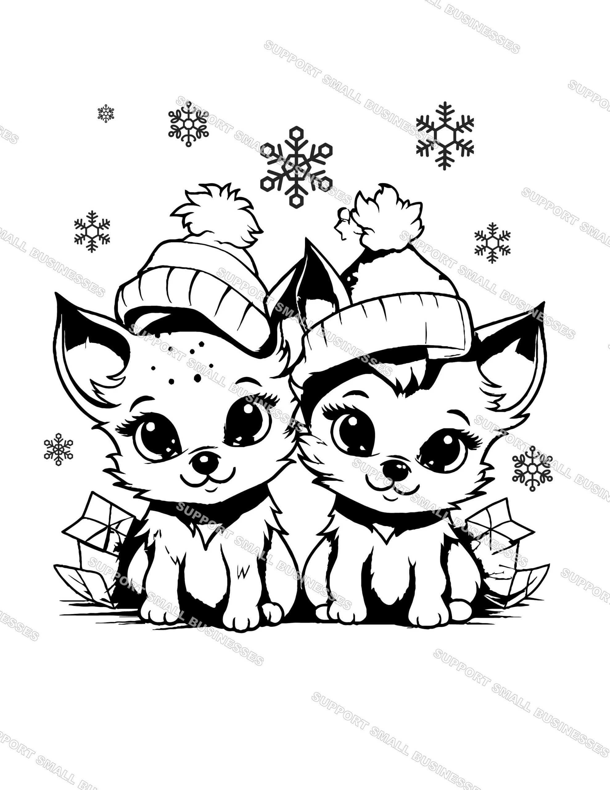 Cute Baby Holiday Fox Coloring Pages 5 Vector Shape SVG Instant Download Etsy Cute Baby Holiday Fox Coloring Pages 5 Vector Shape SVG Instant Download Etsy