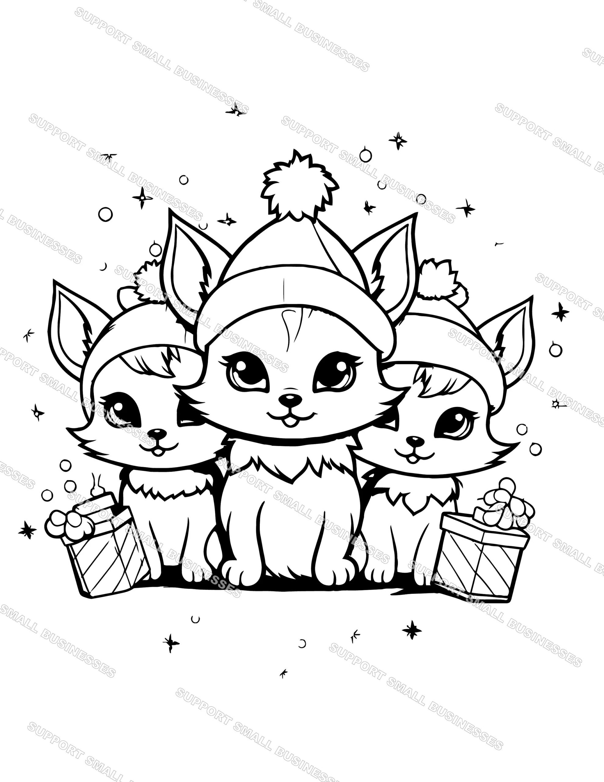 Cute Baby Holiday Fox Coloring Pages 5 Vector Shape SVG Instant Download Etsy Cute Baby Holiday Fox Coloring Pages 5 Vector Shape SVG Instant Download Etsy