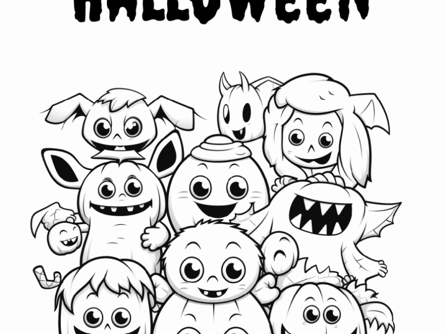 Cute Baby Monster Halloween Coloring Pages Free Printable Coloring Pages With Super Adorable And Fun Baby Monster Characters To Print And Color