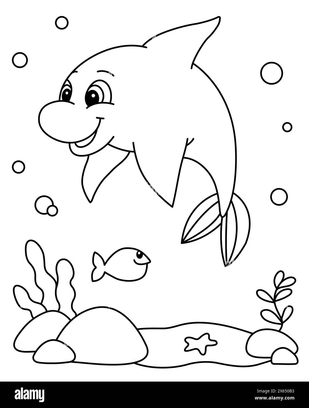 Cute Dolphin Coloring Page Ocean Animals Coloring Book For Kids Under The Sea Vector Illustration Underwater Cartoon Stock Vector Image Art Alamy Cute Dolphin Coloring Page Ocean Animals Coloring Book For Kids Under The Sea Vector Illustration Underwater Cartoon Stock Vector Image Art Alamy