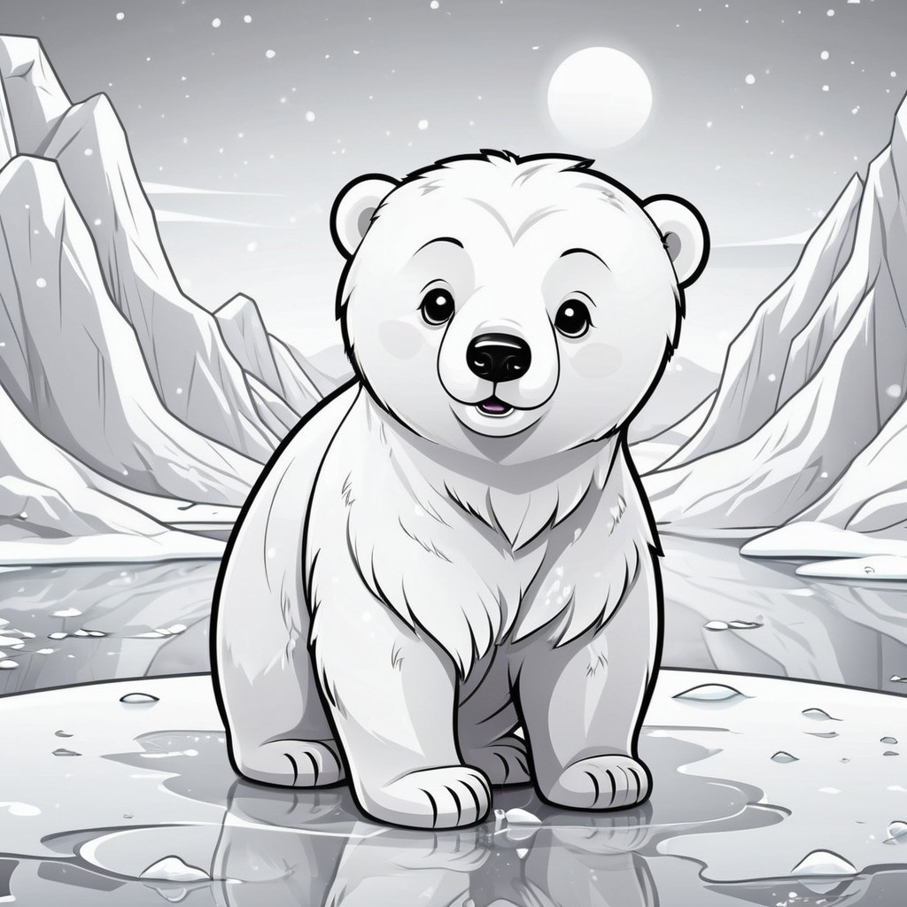 Coca-Cola Polar Bear Coloring Pages