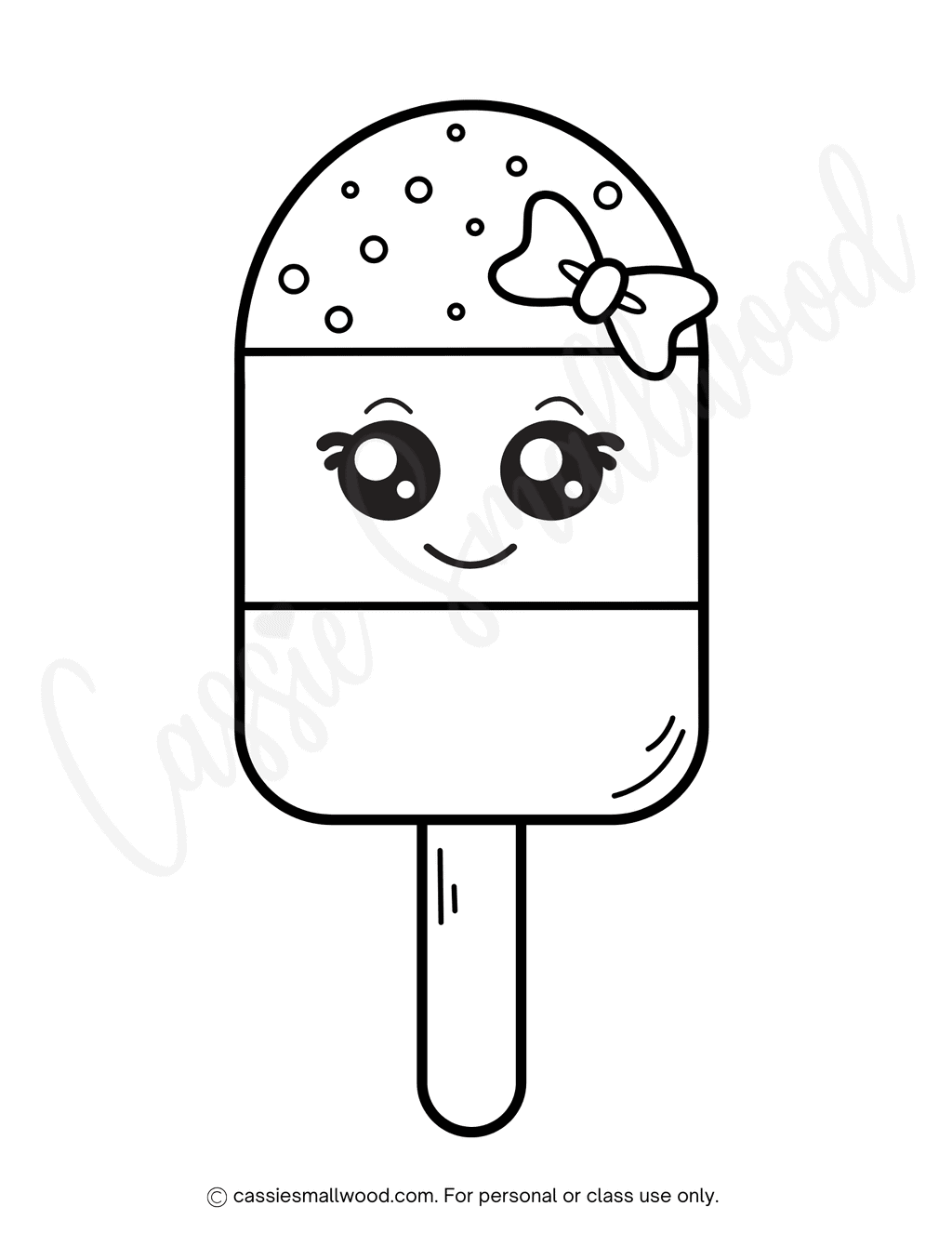 Cute Popsicle Coloring Sheet Cassie Smallwood Cute Popsicle Coloring Sheet Cassie Smallwood