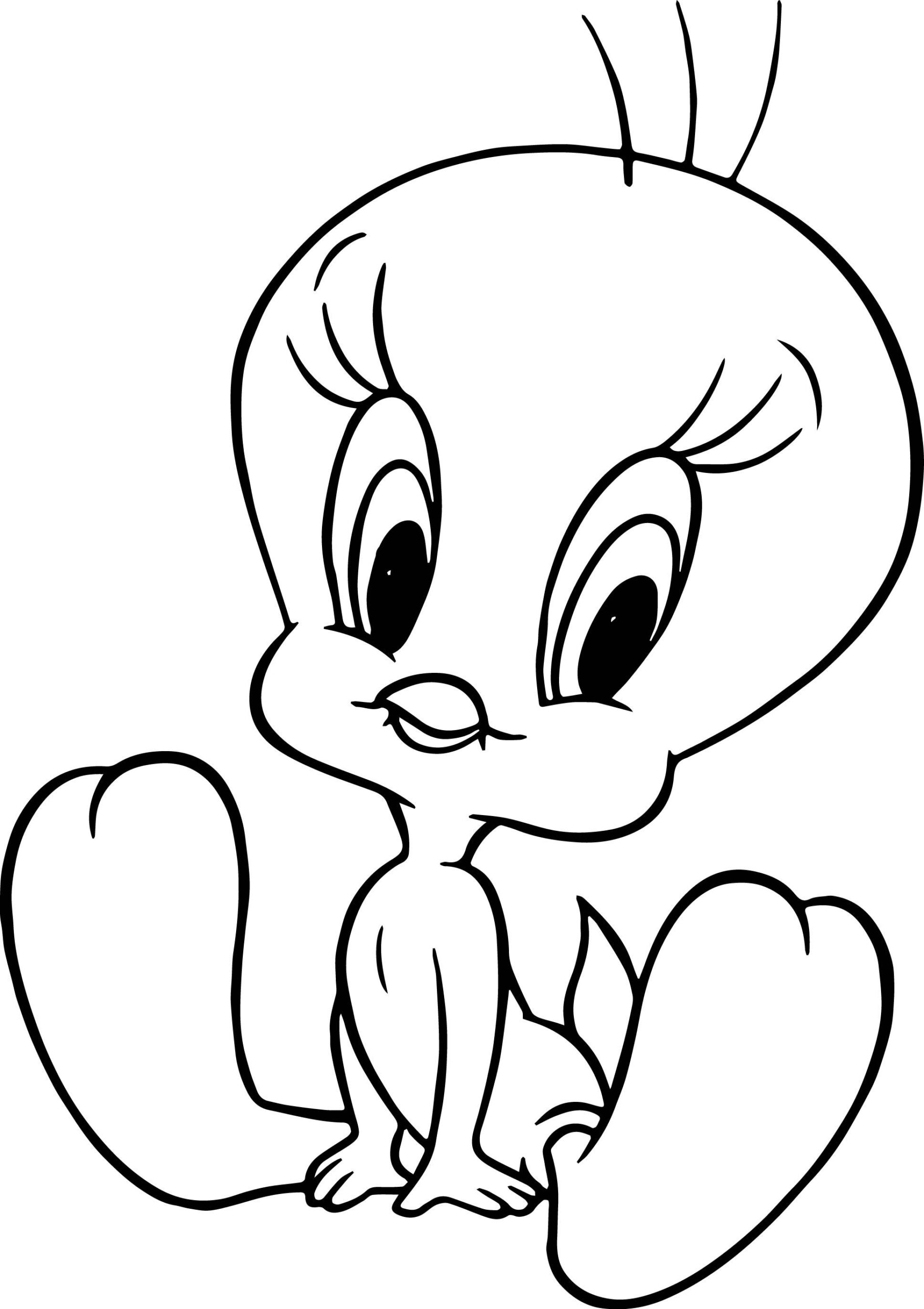 Cute Tweety Coloring Page Wecoloringpage