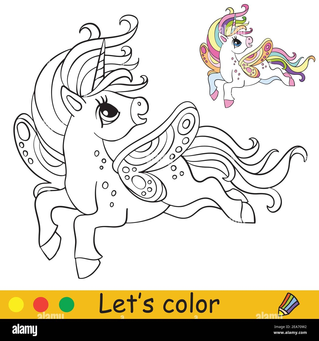 Cute Unicorn With Wings Coloring Book Page With Colorful Template Vector Cartoon Illustration Isolated On White Background For Children Coloring Boo Stock Vector Image Art Alamy Cute Unicorn With Wings Coloring Book Page With Colorful Template Vector Cartoon Illustration Isolated On White Background For Children Coloring Boo Stock Vector Image Art Alamy