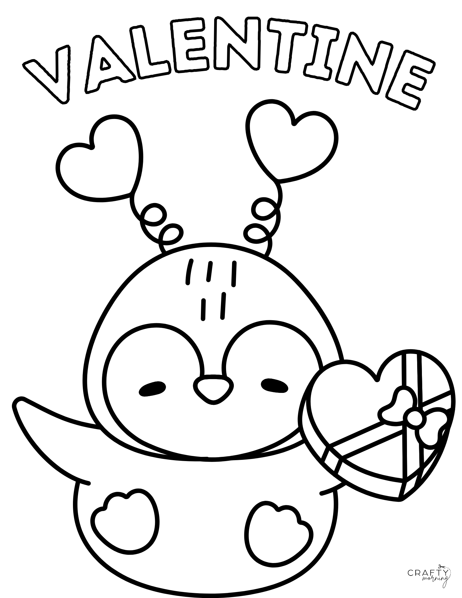 Cute Valentine s Day Coloring Pages Crafty Morning
