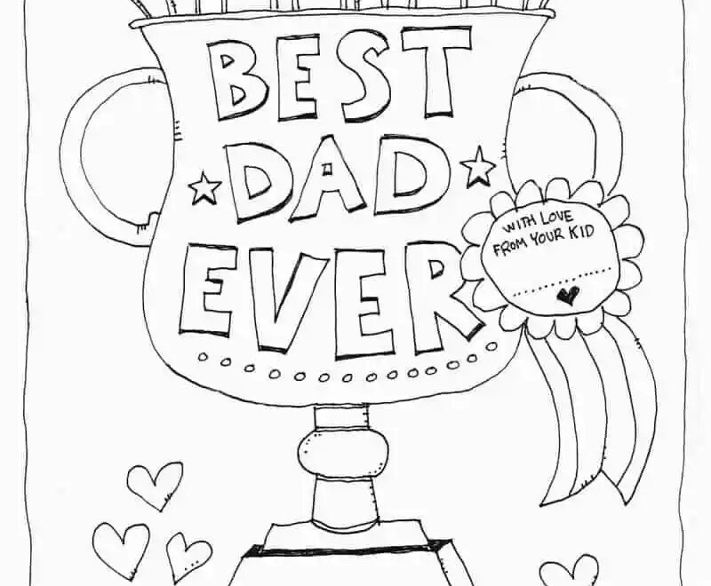 Dad Coloring Page For The BEST Dad Skip To My Lou