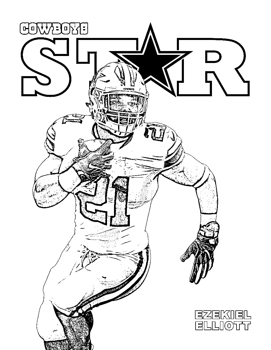 Dallas Cowboys Coloring Pages To Print Free Printable Coloring Pages