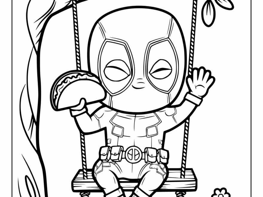 Deadpool Coloring Pages Free Printable PDFs