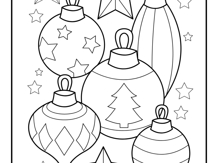 Deck The Halls With 8 Christmas Ornament Coloring Pages