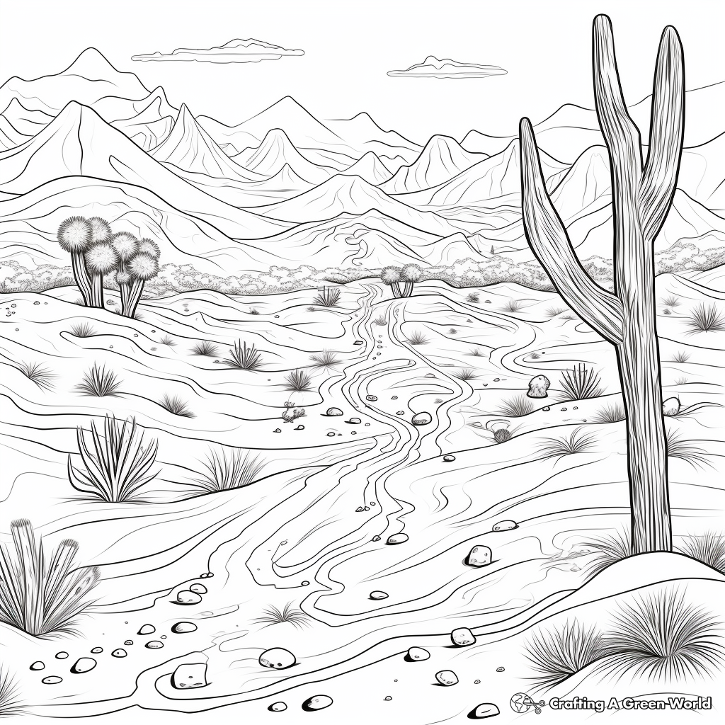 Desert Coloring Pages Free Printable 