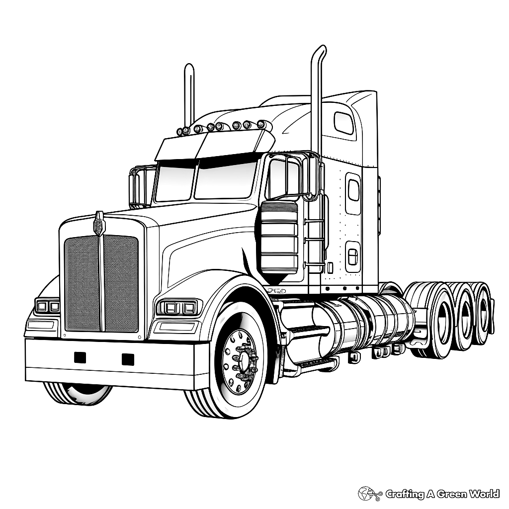 Diesel Truck Coloring Pages Free Printable Diesel Truck Coloring Pages Free Printable