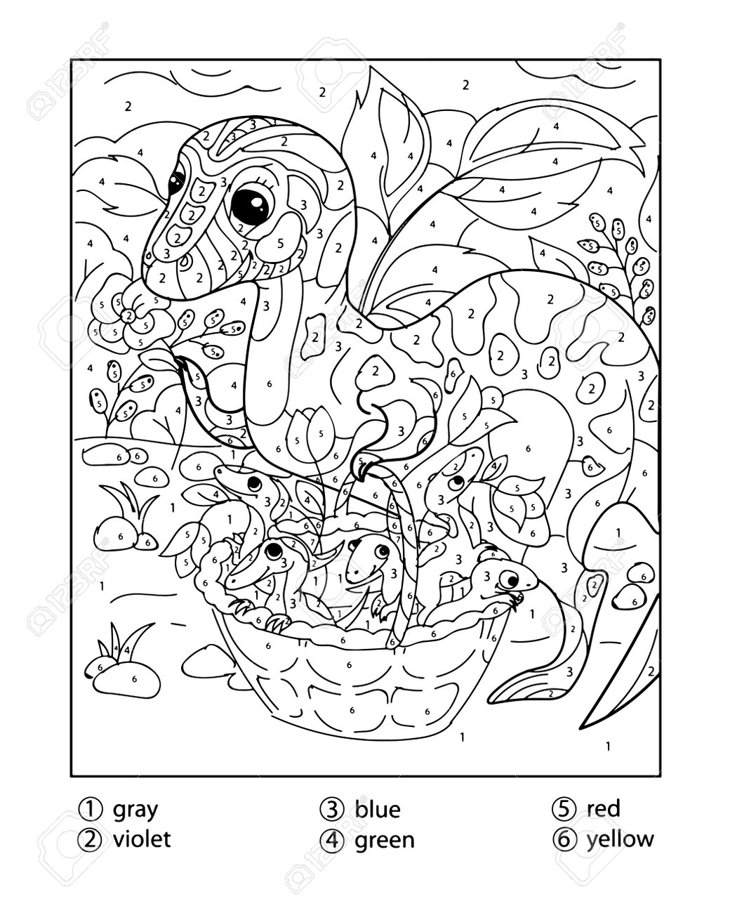 Dinosaur Color By Number Coloring Pages For Adults For Kdp Coloring Book Royalty Free SVG Cliparts Vectors And Stock Illustration Image 192207126 Dinosaur Color By Number Coloring Pages For Adults For Kdp Coloring Book Royalty Free SVG Cliparts Vectors And Stock Illustration Image 192207126