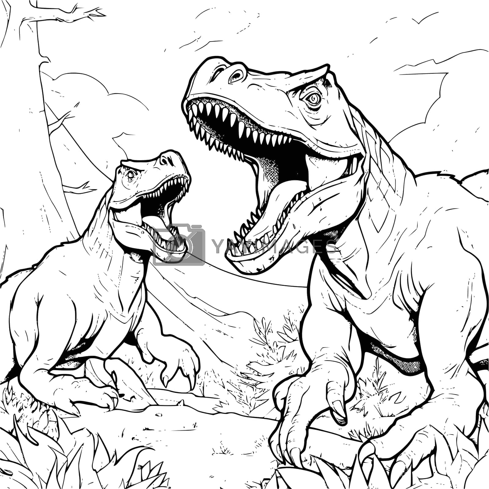 Dinosaurs Fighting Coloring Pages For Kids By Mycreativelife Vectors Illustrations Free Download Yayimages Dinosaurs Fighting Coloring Pages For Kids By Mycreativelife Vectors Illustrations Free Download Yayimages