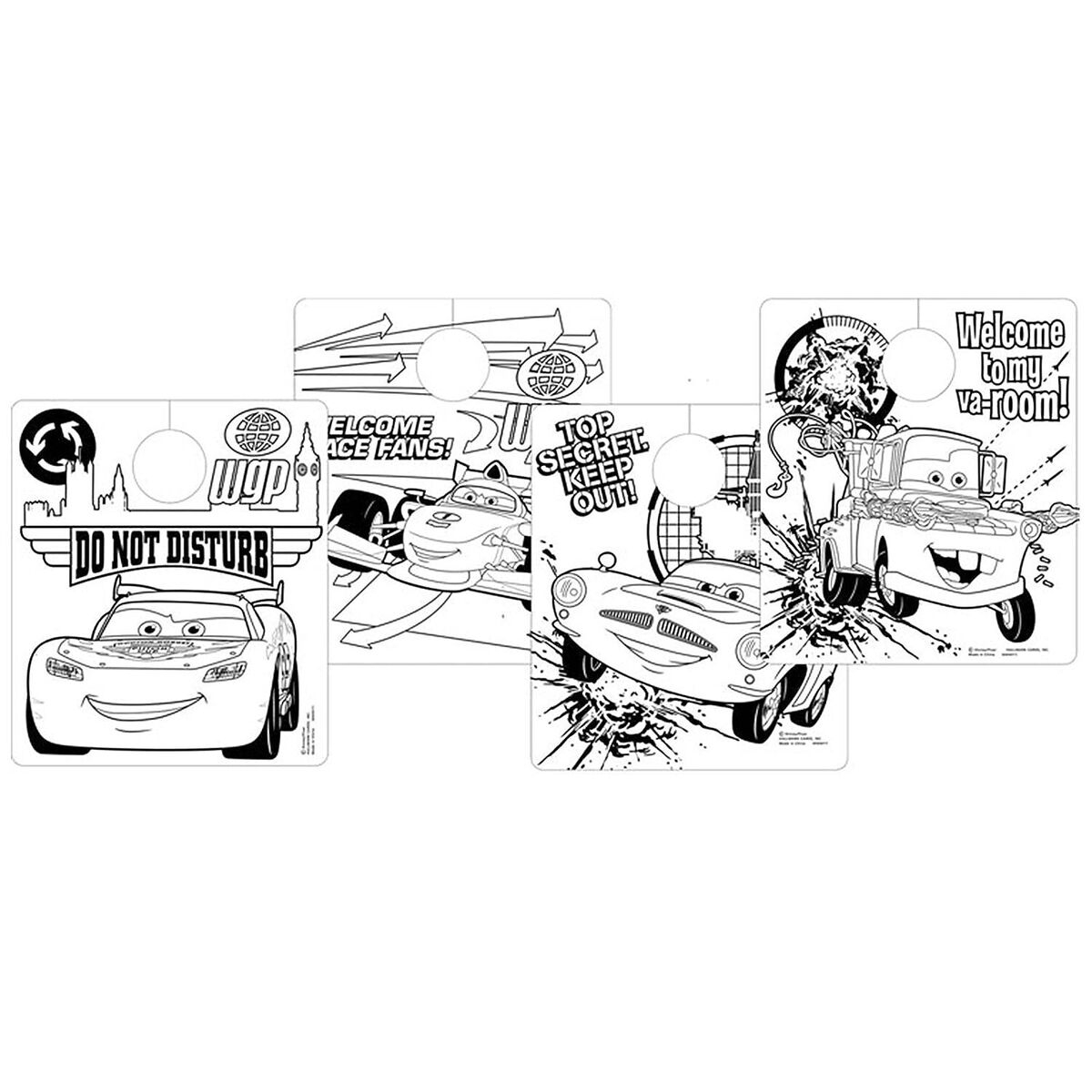 Disney Cars 2 Movie Pixar Cartoon Kids Birthday Party Favor Color Door Hangers EBay Disney Cars 2 Movie Pixar Cartoon Kids Birthday Party Favor Color Door Hangers EBay