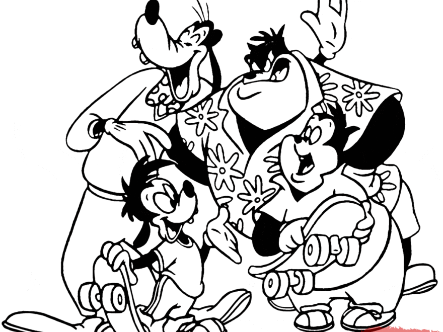 Disney s Goof Troop Coloring Pages Disneyclips