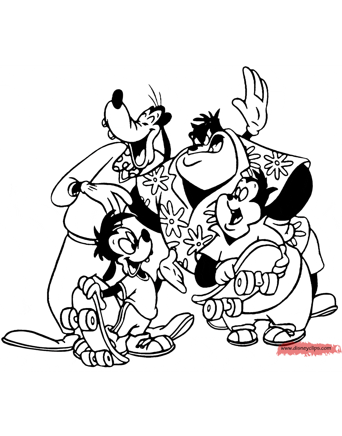 Disney s Goof Troop Coloring Pages Disneyclips Disney s Goof Troop Coloring Pages Disneyclips