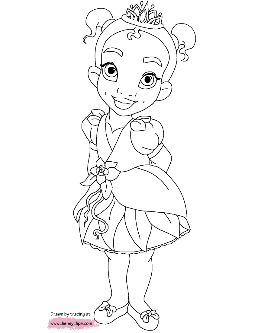 Baby Princesses Coloring Pages