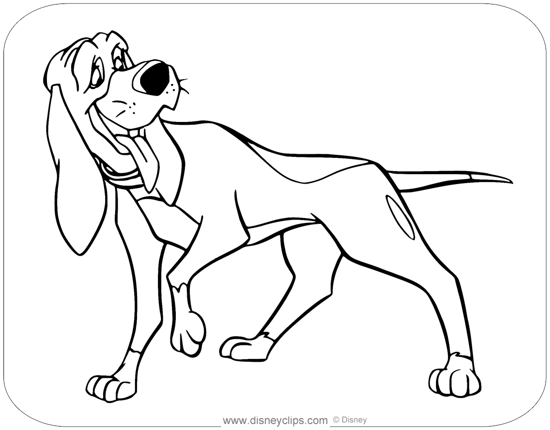 Disney s The Fox And The Hound Coloring Pages Disneyclips